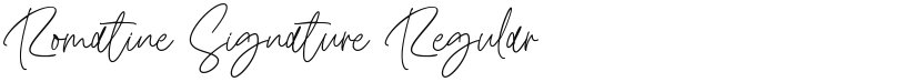 Romatine Signature font download