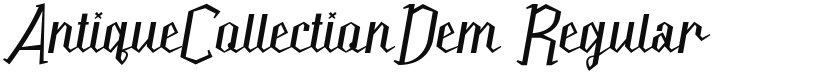 AntiqueCollectionDem font download