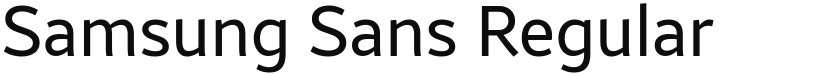 Samsung Sans font download