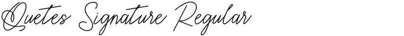 Quetes Signature font download