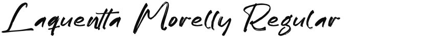 Laquentta Morelly font download