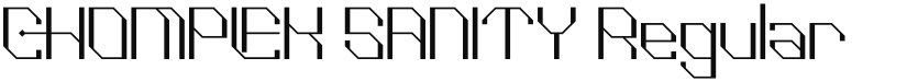 CHOMPLEK SANITY font download