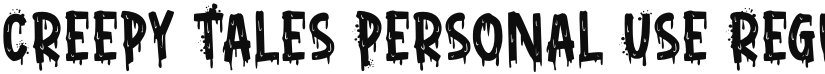 Creepy Tales Personal Use font download