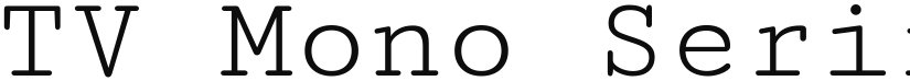 TV Mono Serif font download