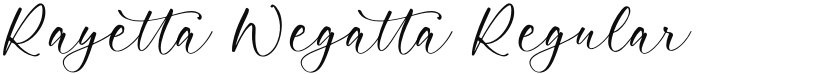 Rayetta Wegatta font download