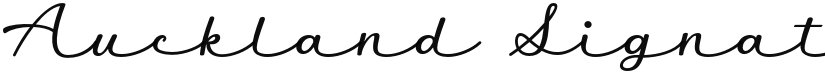 Auckland Signature font download