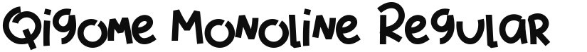 Qigome Monoline font download
