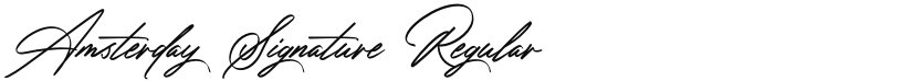 Amsterday Signature font download
