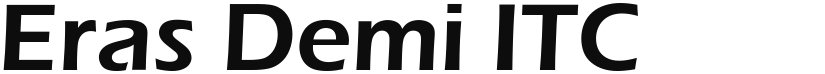 Eras Demi ITC font download