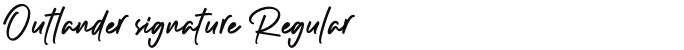 Outlander signature Regular
