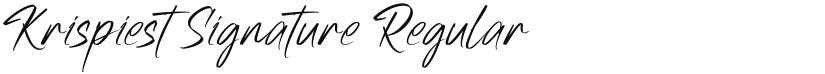 Krispiest Signature font download