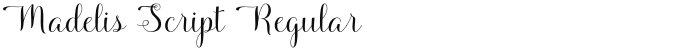 Madelis Script Regular