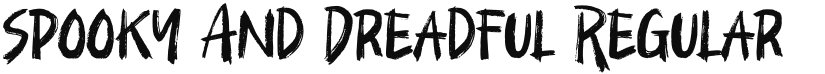 Spooky And Dreadful font download