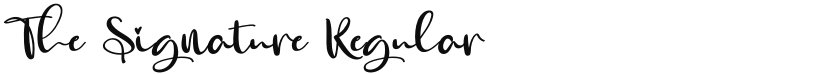 The Signature font download
