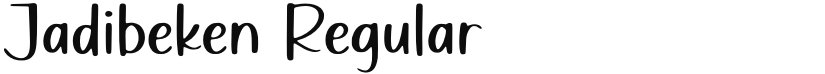 Jadibeken font download