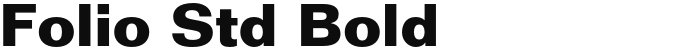 Folio Std Bold