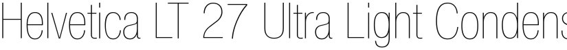 HelveticaNeue LT 27 UltLtCn font download