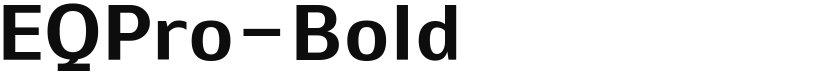 EQPro-Bold font download