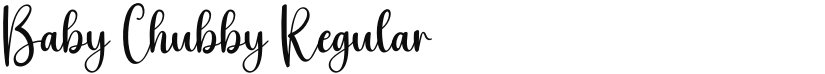 Baby Chubby font download