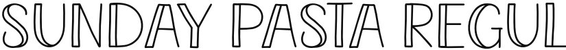Sunday Pasta font download