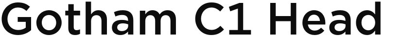 Gotham C1 Head font download