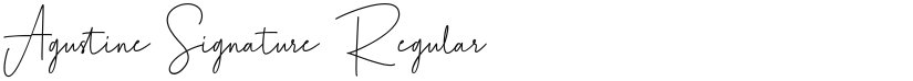Agustine Signature font download