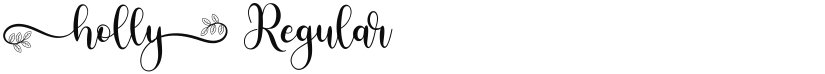 Holly font download
