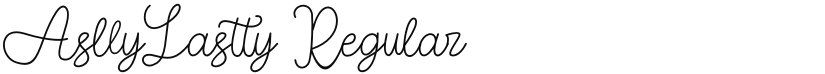 AsllyLastty font download