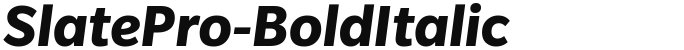 SlatePro-BoldItalic