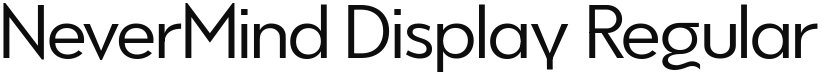 NeverMind Display font download