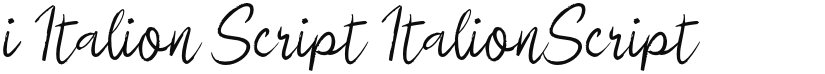i Italion Script font download