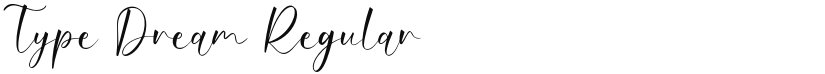 Type Dream font download