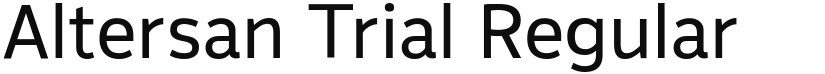 Altersan Trial font download