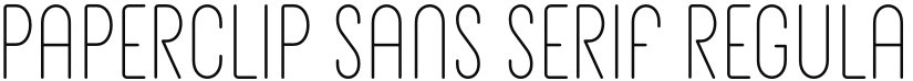 Paperclip Sans Serif font download