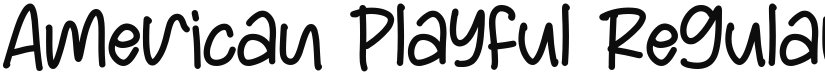 American Playful font download
