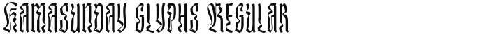 Kamasunday glyphs Regular