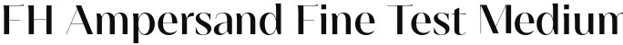 FH Ampersand Fine Test Medium