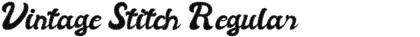 Vintage Stitch font download