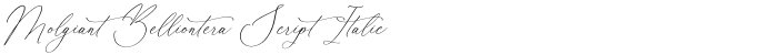 Molgiant Belliontera Script Italic