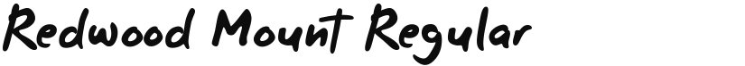 Redwood Mount font download