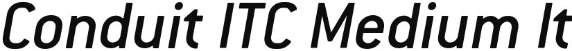Conduit ITC Medium font download