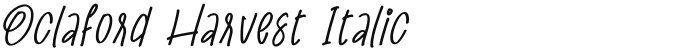 Oclaford Harvest Italic