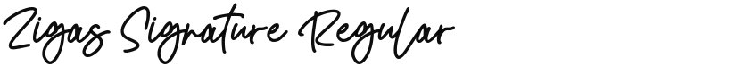 Zigas Signature font download