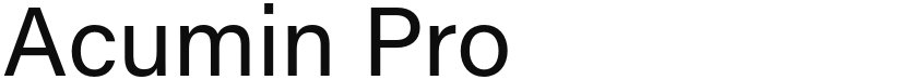Acumin Pro font download