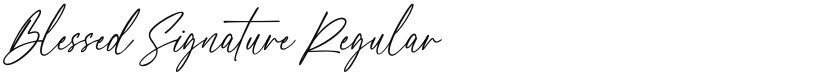 Blessed Signature font download