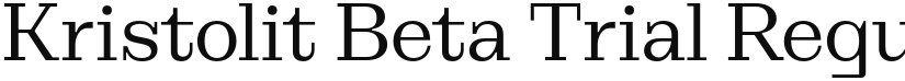 Kristolit Beta Trial font download