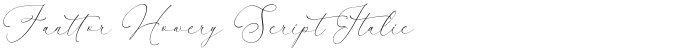 Fanttor Howery Script Italic