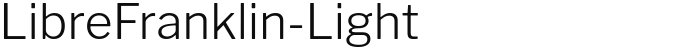 LibreFranklin-Light