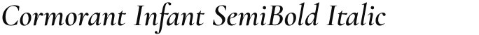 Cormorant Infant SemiBold Italic