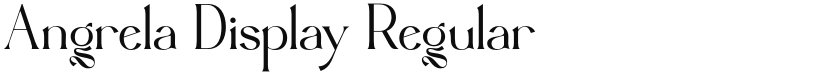 Angrela Display font download